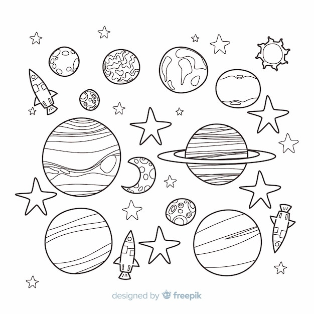 Dibujos para colorear e imprimir Planets