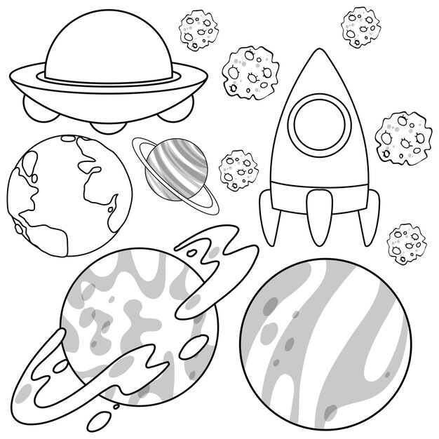 Dibujos para colorear e imprimir Planets