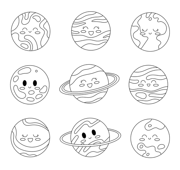 Dibujos para colorear e imprimir Planets