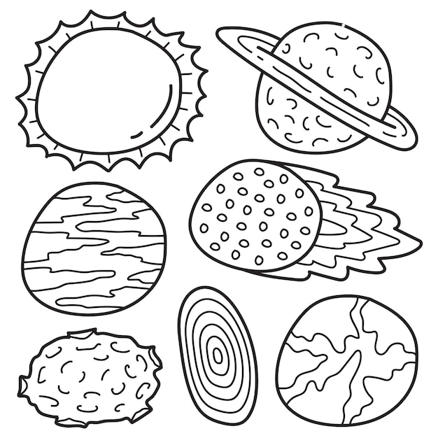 Dibujos para colorear e imprimir Planets