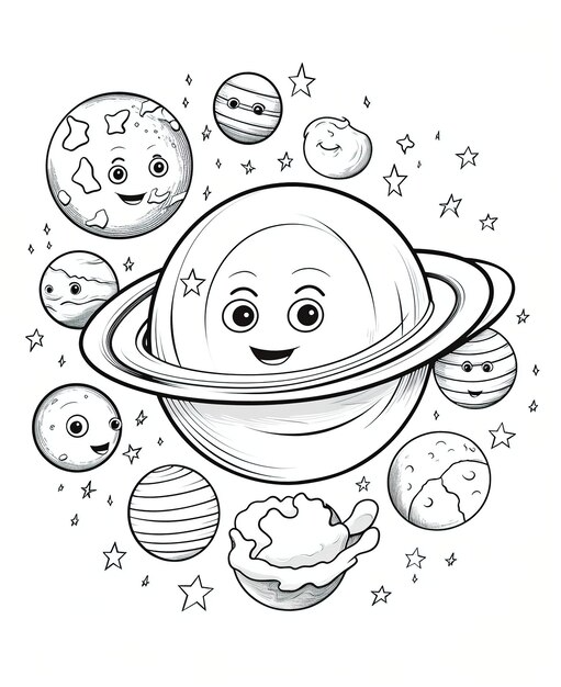 Dibujos para colorear e imprimir Planets