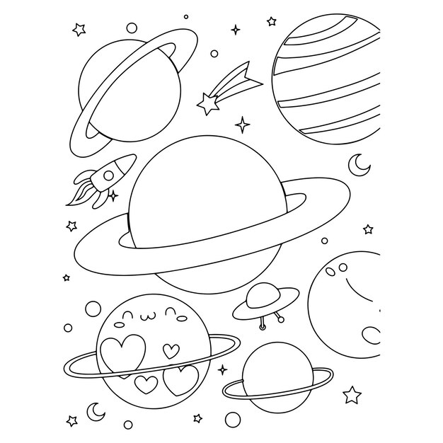 Dibujos para colorear e imprimir Planets