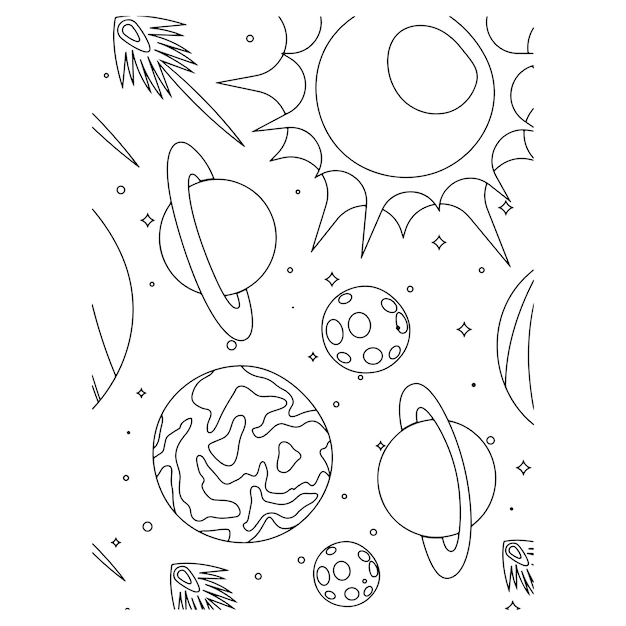 Dibujos para colorear e imprimir Planets