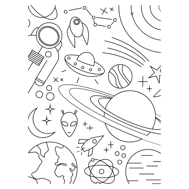 Dibujos para colorear e imprimir Planets