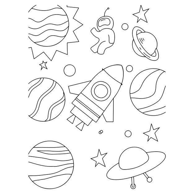 Dibujos para colorear e imprimir Planets