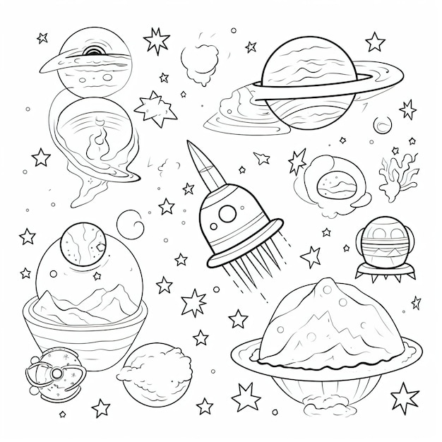 Dibujos para colorear e imprimir Planets