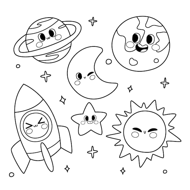 Dibujos para colorear e imprimir Planets