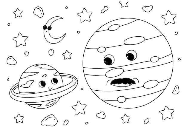 Dibujos para colorear e imprimir Planets