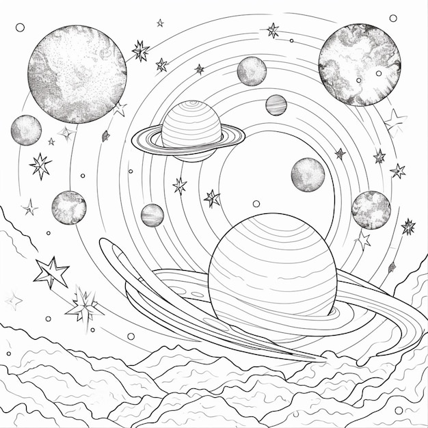 Dibujos para colorear e imprimir Planets