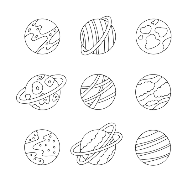 Dibujos para colorear e imprimir Planets