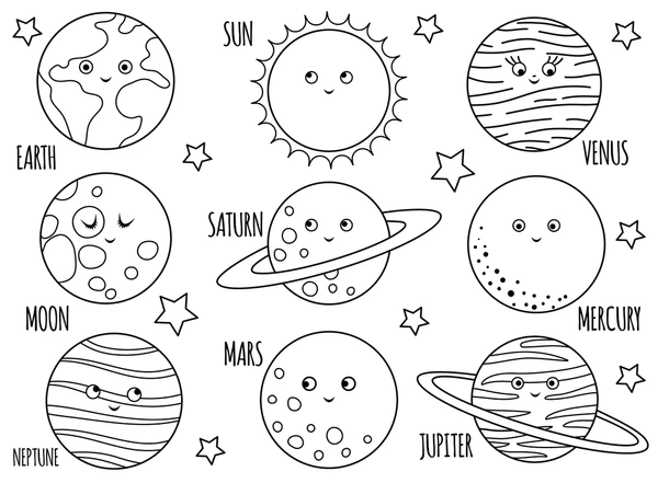 Dibujos para colorear e imprimir Planets