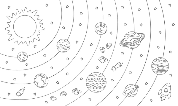 Dibujos para colorear e imprimir Planets