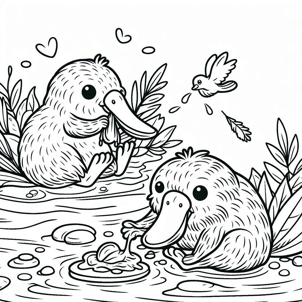 Dibujos para colorear e imprimir Platypus