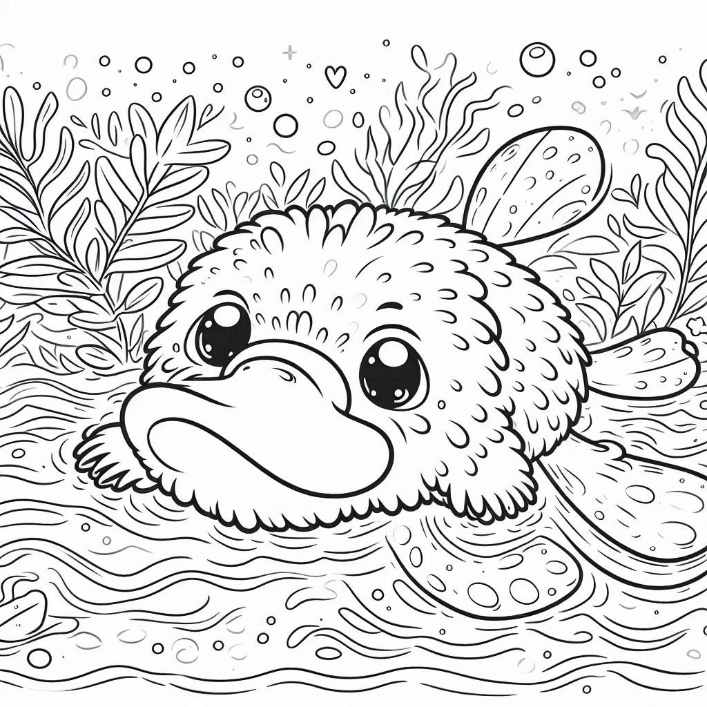 Dibujos para colorear e imprimir Platypus