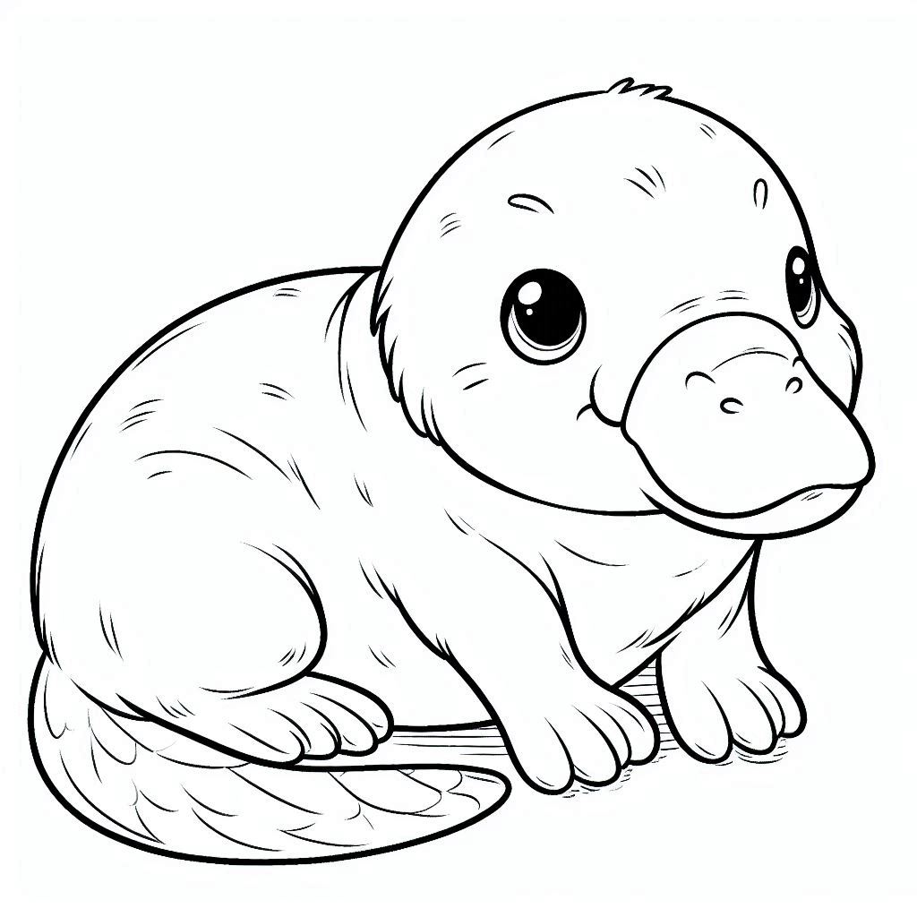 Dibujos para colorear e imprimir Platypus