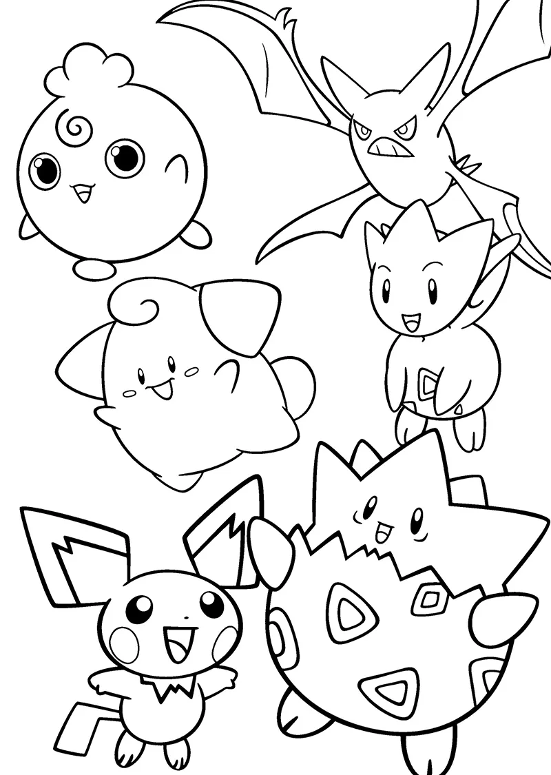 Dibujos para colorear e imprimir Pokémon