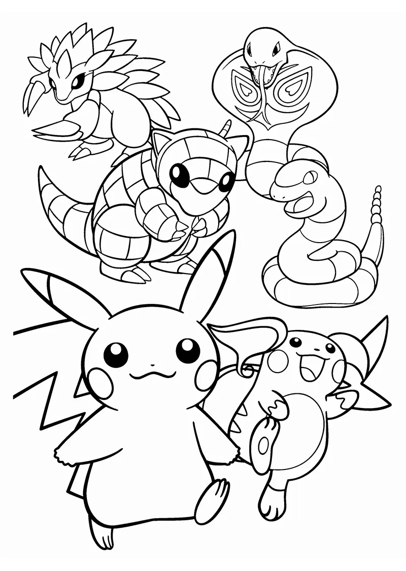 Dibujos para colorear e imprimir Pokémon