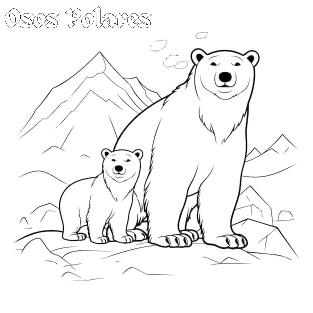 Dibujos para colorear e imprimir Polar Bears