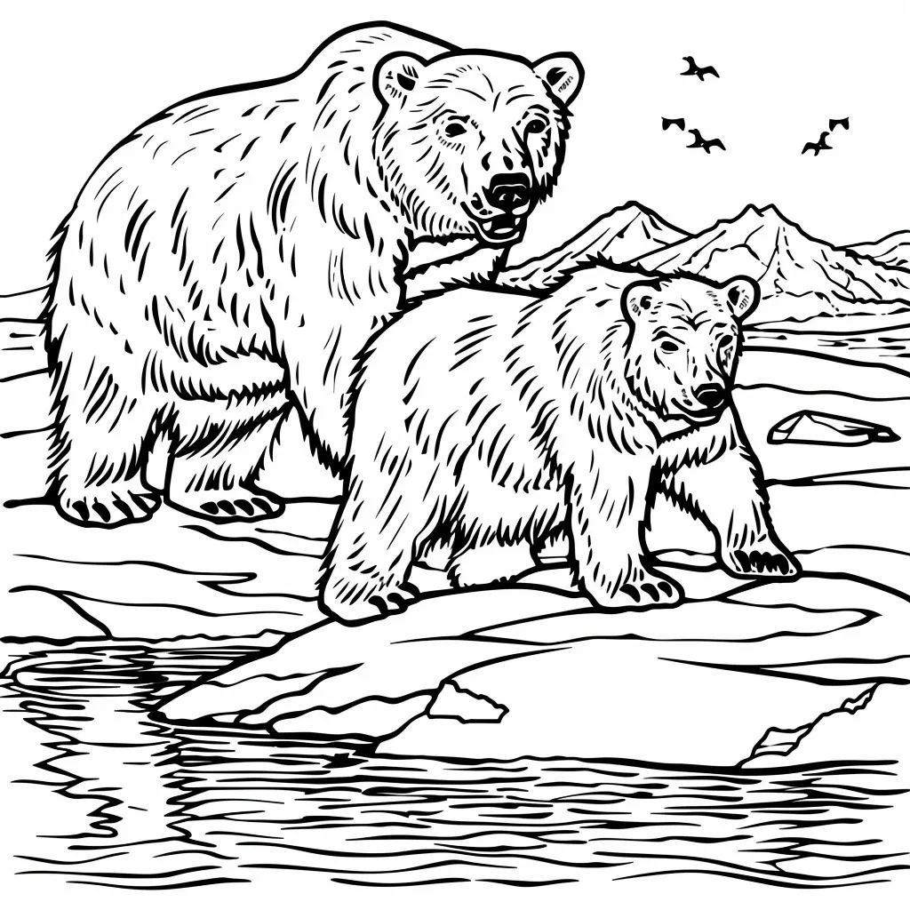 Dibujos para colorear e imprimir Polar Bears