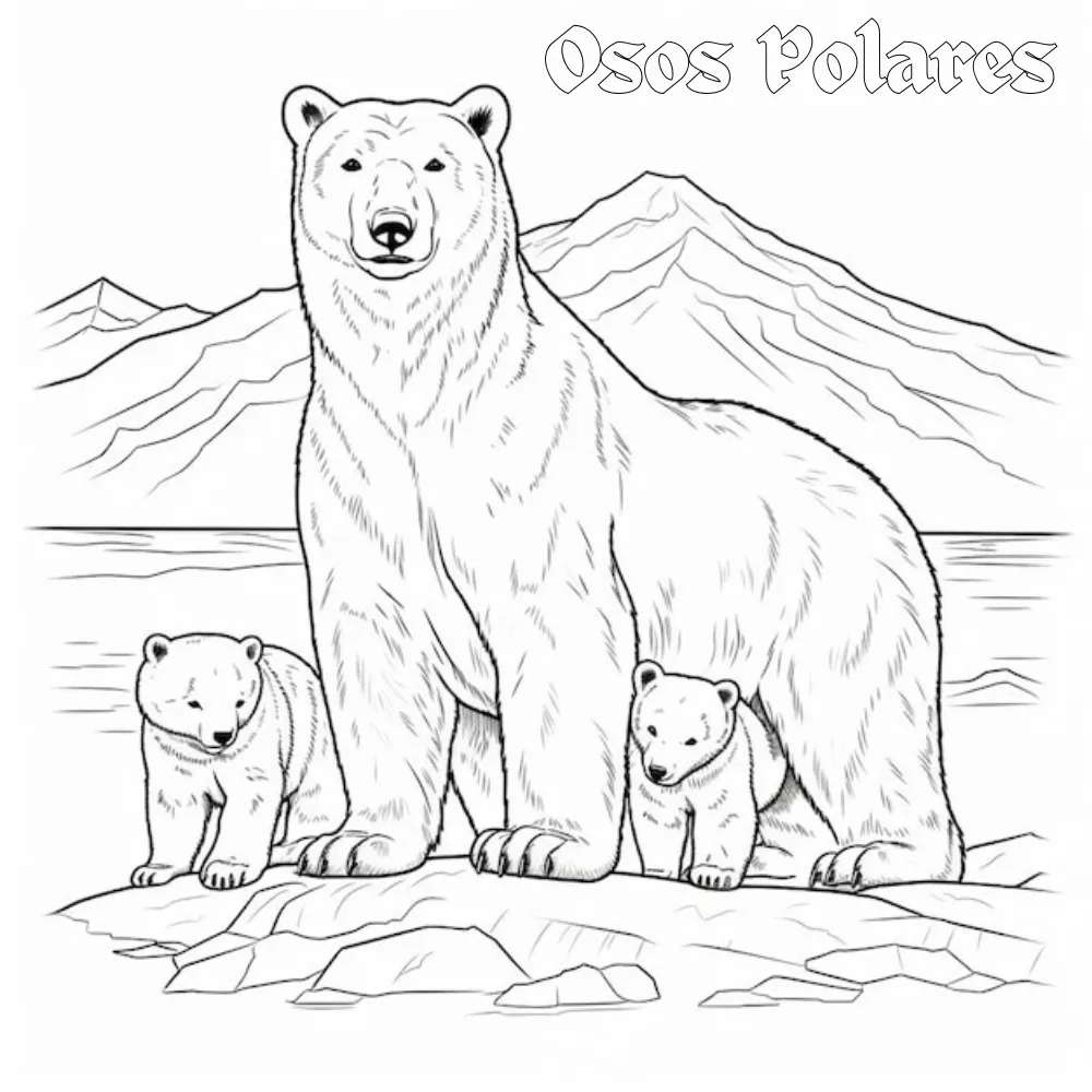 Dibujos para colorear e imprimir Polar Bears