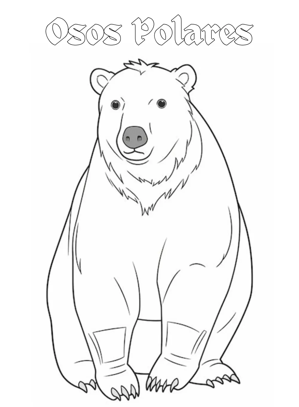 Dibujos para colorear e imprimir Polar Bears