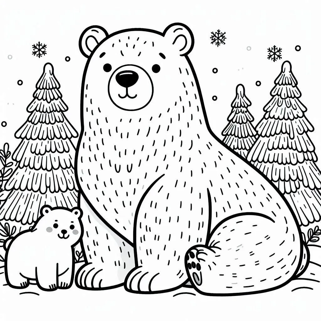 Dibujos para colorear e imprimir Polar Bears