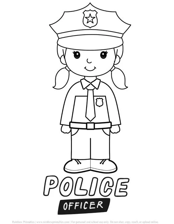 Dibujos para colorear e imprimir Police