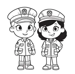 Police coloring pages 17