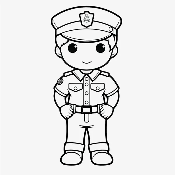 Dibujos para colorear e imprimir Police