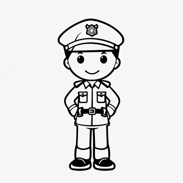 Dibujos para colorear e imprimir Police