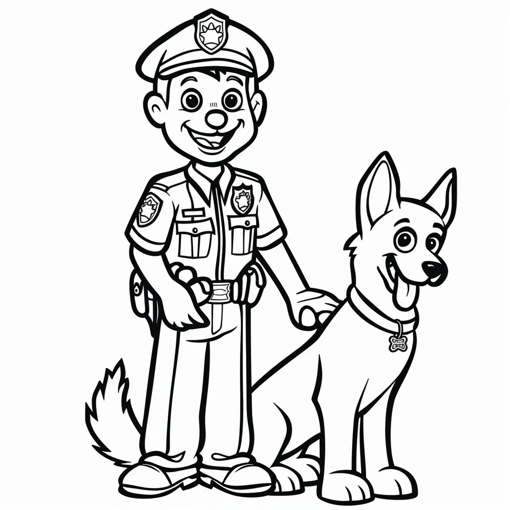 Dibujos para colorear e imprimir Police