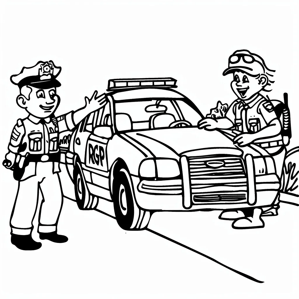 Dibujos para colorear e imprimir Police