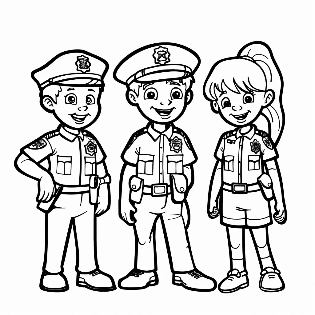 Dibujos para colorear e imprimir Police