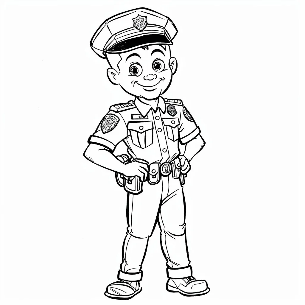 Dibujos para colorear e imprimir Police