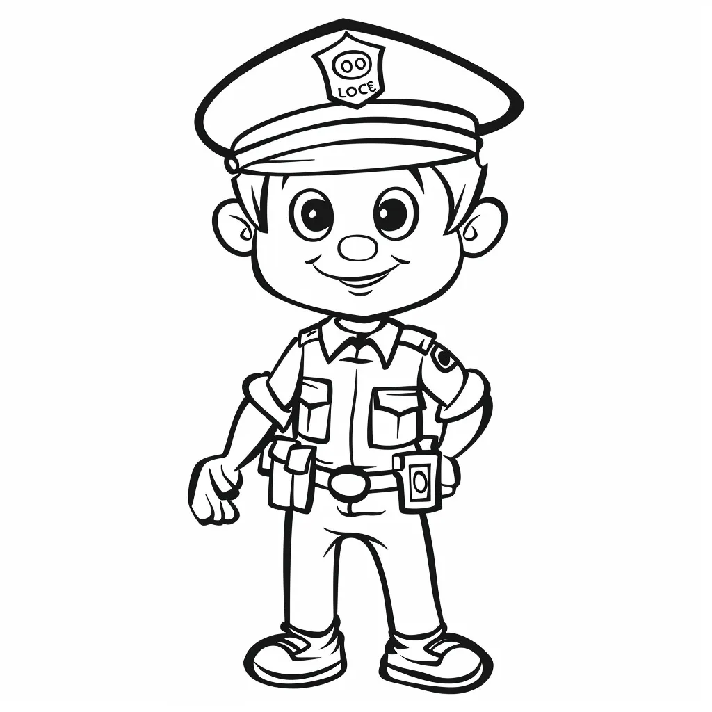 Dibujos para colorear e imprimir Police