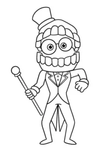 Pomni coloring pages 1