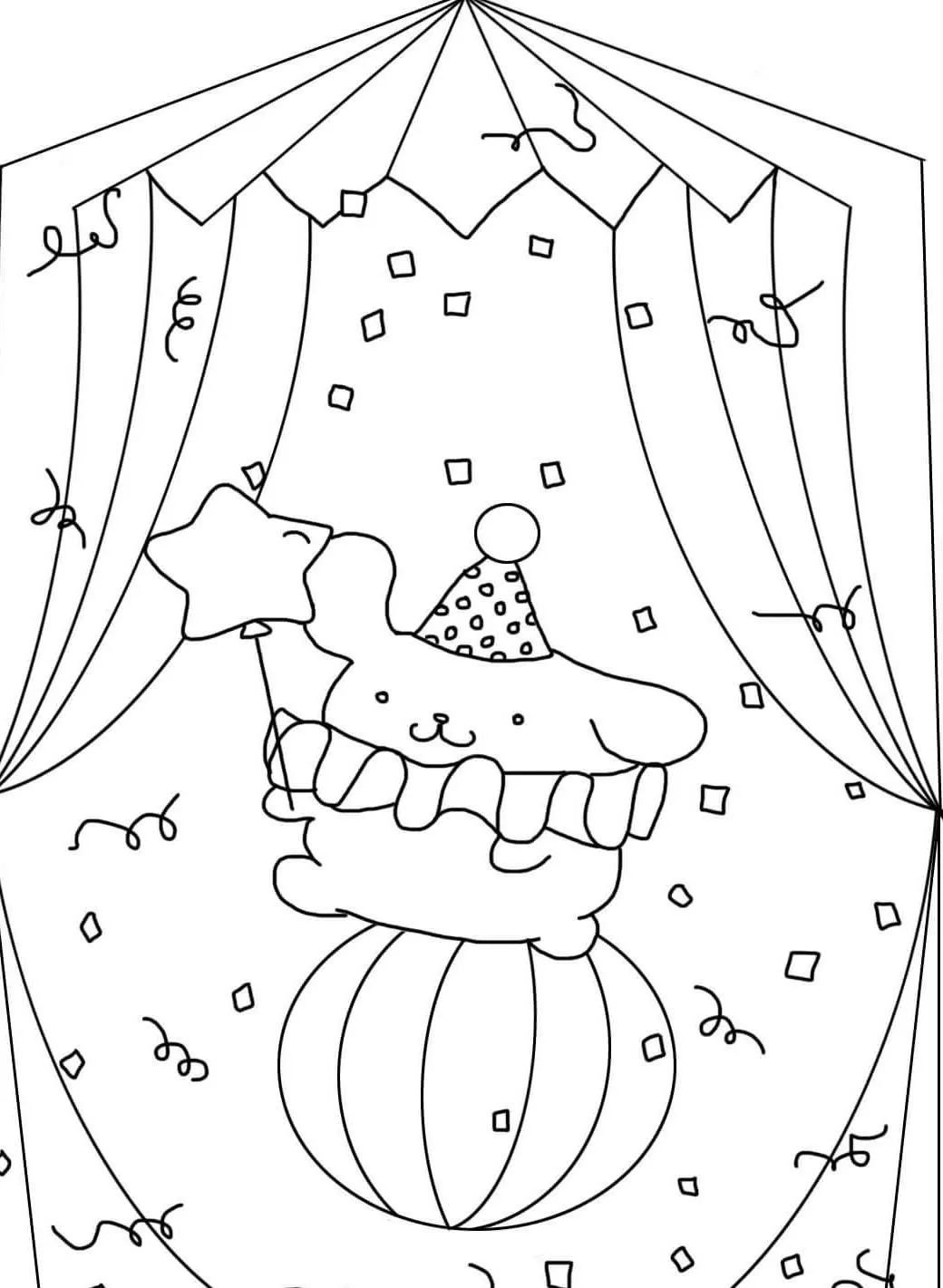 Dibujos para colorear e imprimir Pompompurin