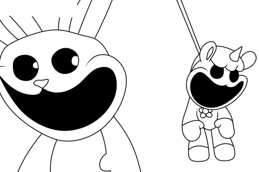 Dibujos para colorear e imprimir Poppy Playtime Chapter Three