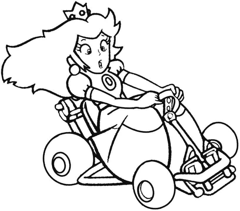 Dibujos para colorear e imprimir Princess Peach