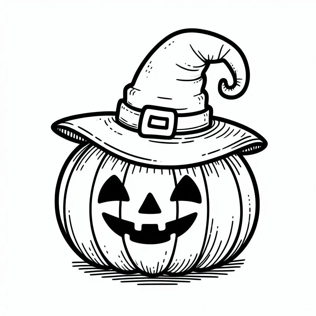 Pumpkin coloring pages 9