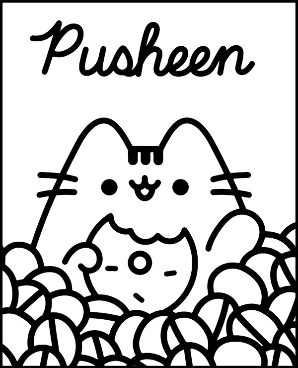 Dibujos para colorear e imprimir Pusheen