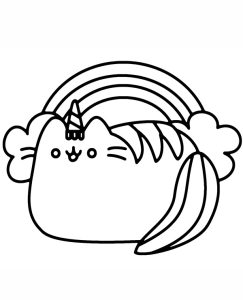 Pusheen coloring pages 2