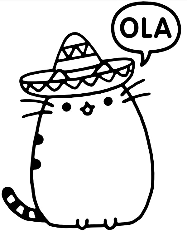 Dibujos para colorear e imprimir Pusheen