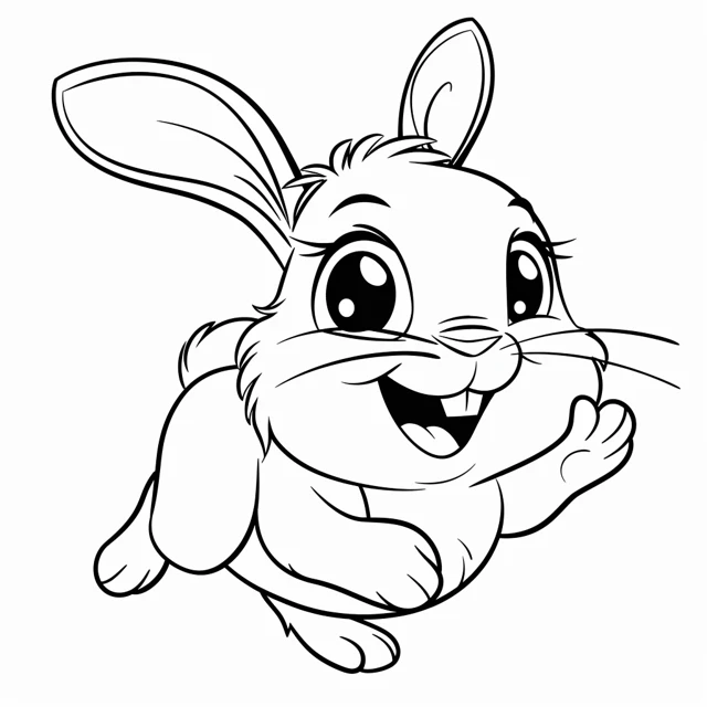 Rabbit coloring pages 34