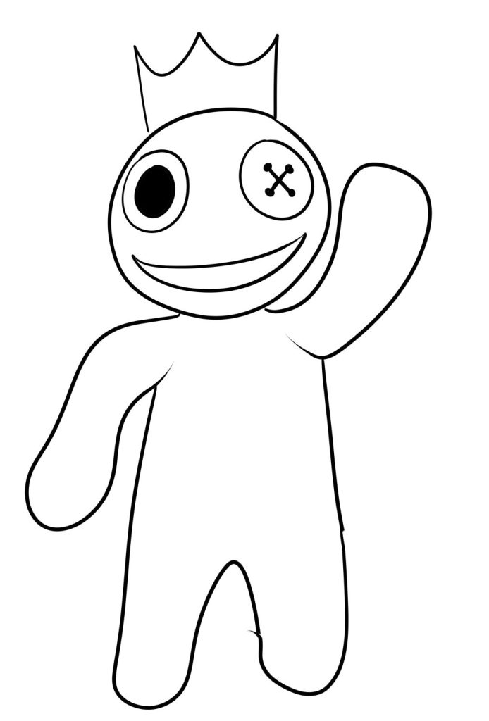 Rainbow Friends coloring pages 9