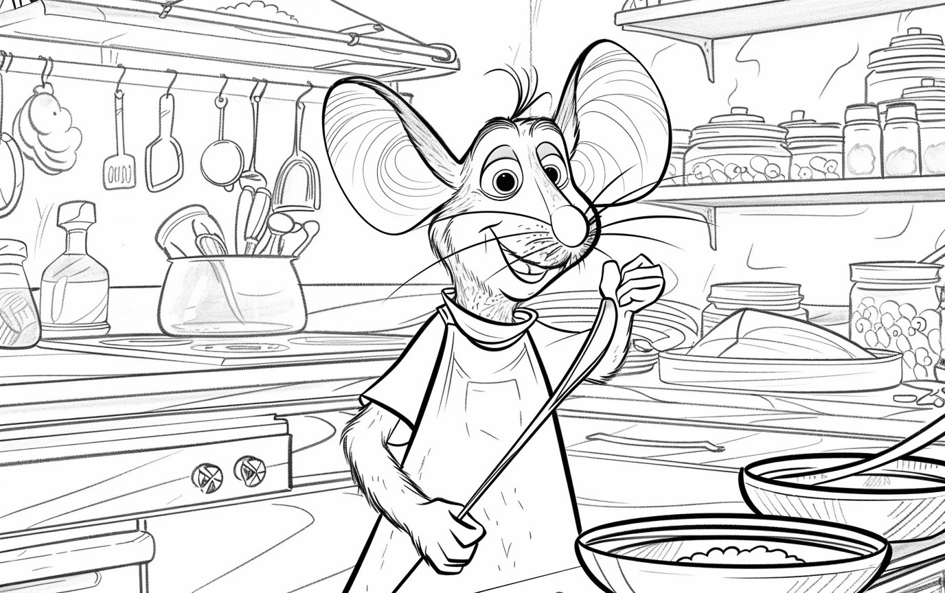 Dibujos para colorear e imprimir Ratatouille