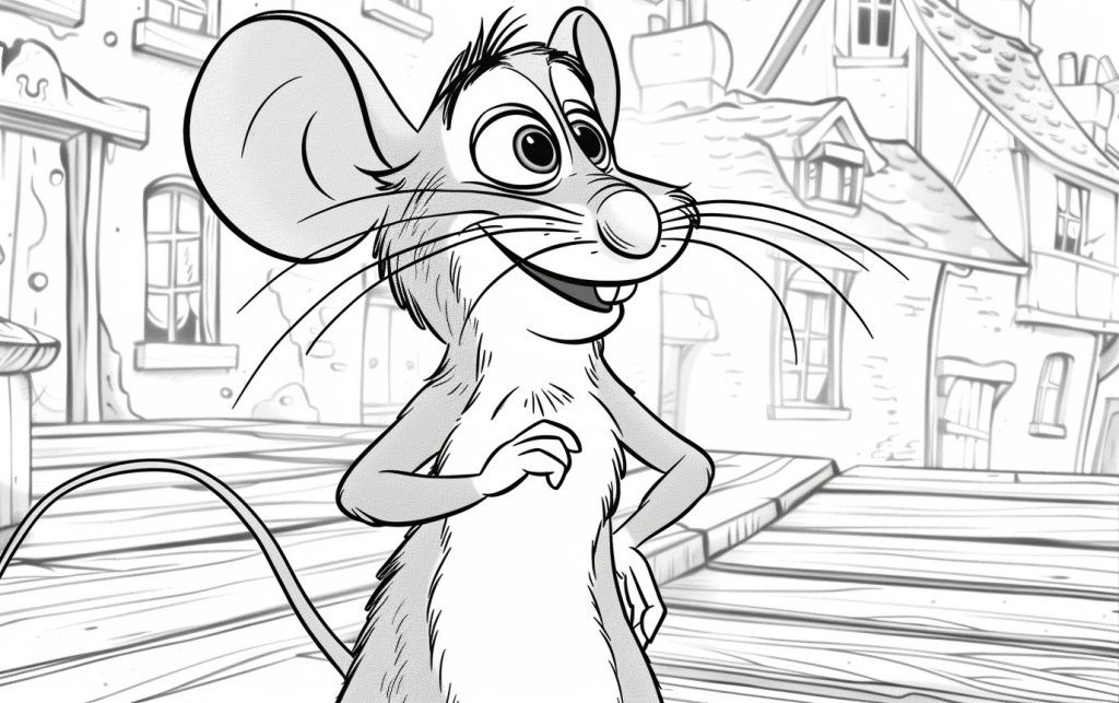 Ratatouille para colorear