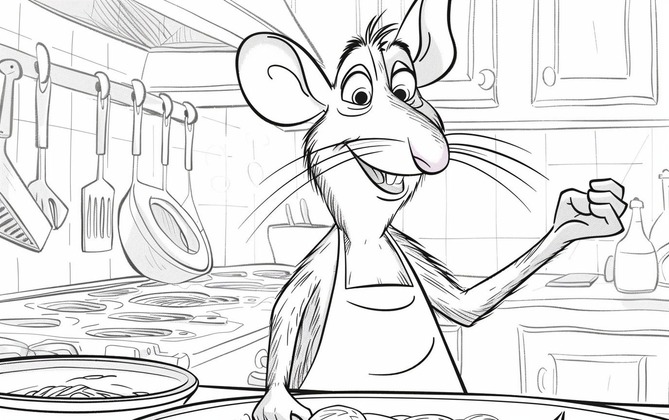 Dibujos para colorear e imprimir Ratatouille