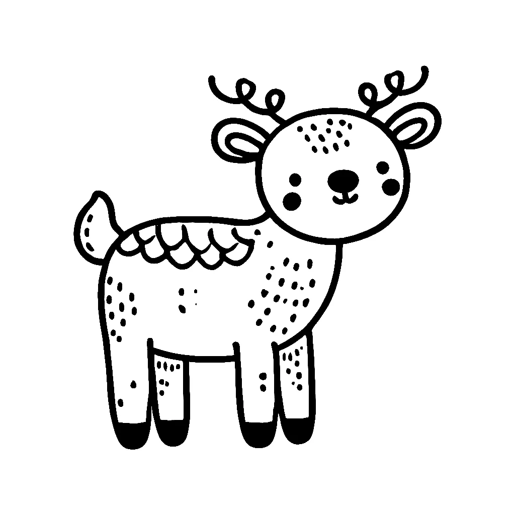 Dibujos para colorear e imprimir Reindeer