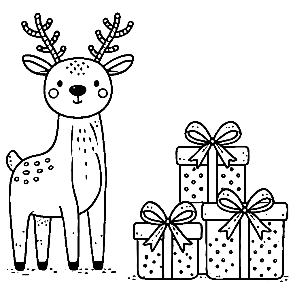 Dibujos para colorear e imprimir Reindeer